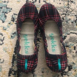 Heritage Plaid Tieks (sz. 9)